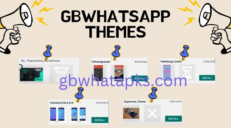 gbwhatsapp change themes